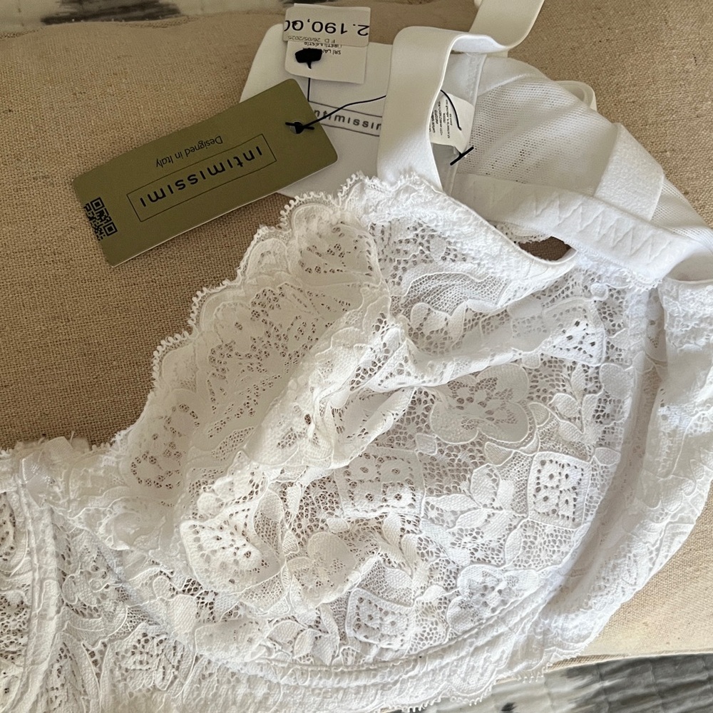 Intimissimi White Floral Lace Bra